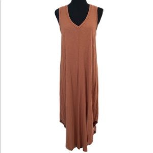 ZSupply midi knit dress in copper. Size Medium